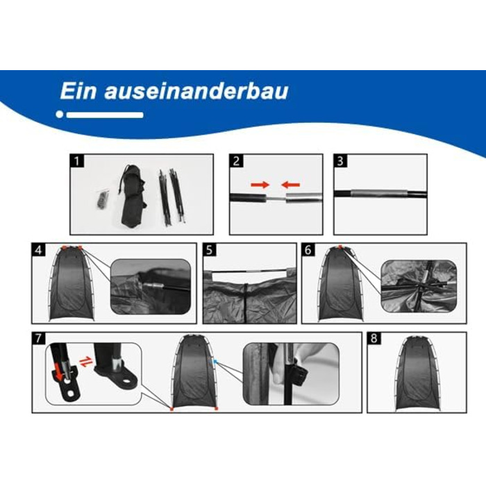 CLIPOP Намет Pop-Up, водонепроникний, легкий, одношаровий, для весняного кемпінгу, простий у встановленні – для пляжу, походів, фестивалів, на відкритий простір, чорний