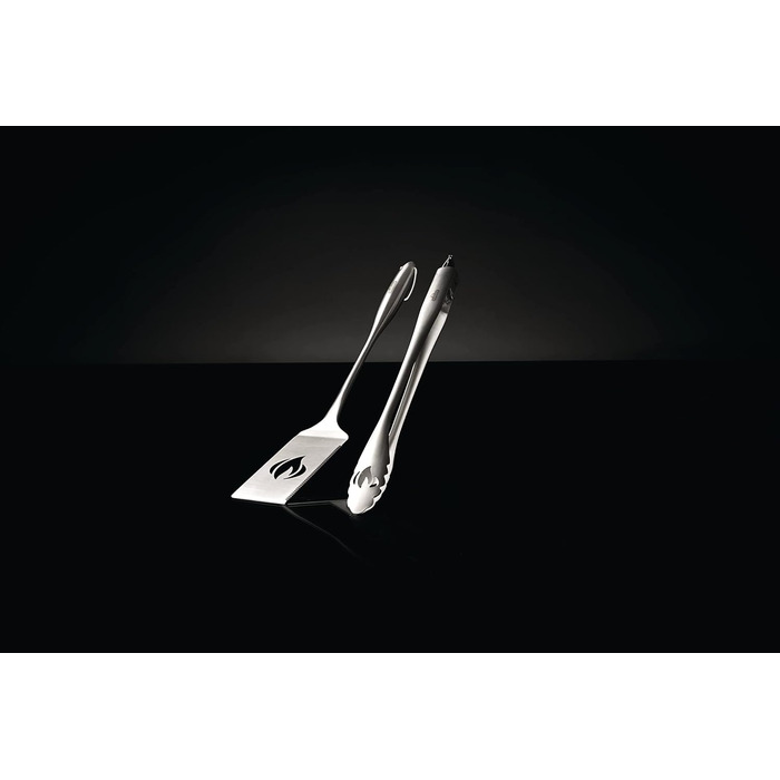 Набір інструментів для гриля Napoleon 70033 - PRO з нержавіючої сталі (2 шт.) - Преміум якість, з ручками, з затискачем та шпателем