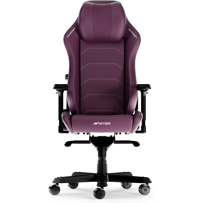 Ігрове крісло DXRacer MASTER XL, зелена/фіолетова шкіра з мікрофібри