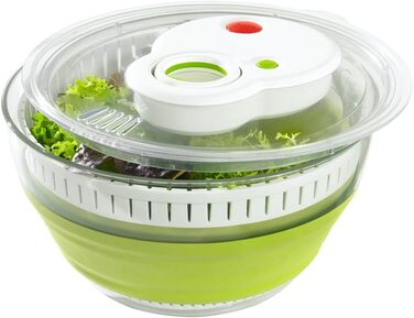 Салатниця-швидкоцентрифуга Emsa Turboknopf Turboline, 4,5 л, зелена