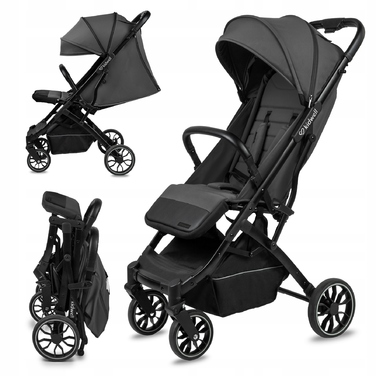 Компактна прогулянкова коляска Kidwell Colmer UP, сіра, легка, складана та маневрена