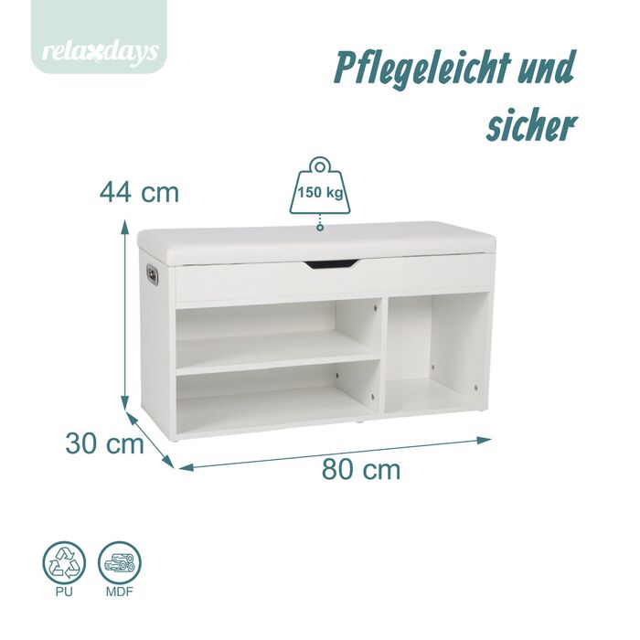 Сховище для взуття Relaxdays з місцем для зберігання