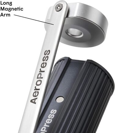 Ручна кавомолка AeroPress - портативна кавомолка з титановим покриттям, 60 ступенів помелу, для AeroPress, еспресо, френч-прес, мока-кава