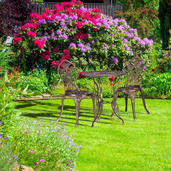 Набір садових меблів Relaxdays (3 шт.)