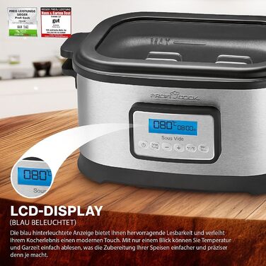 Су-від прилад ProfiCook PC-SV 1159 | WIFI | Чорний | з автоматичними програмами та LED-дисплеєм