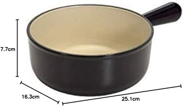 Казан Le Creuset з чавуну, 18 см, 1.4 л, чорний матовий, 20007180602460