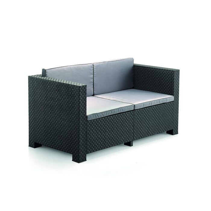 Садовий набір меблів WellHome Black Graphit для вулиці - сучасний комплект