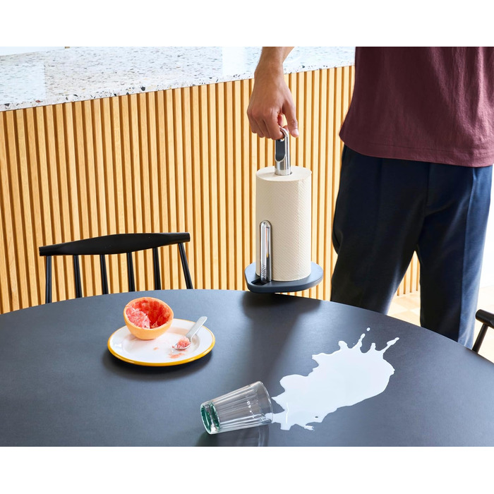 Кухонний тримач для рулонів Joseph Joseph Hold Graphite з федер-механізмом