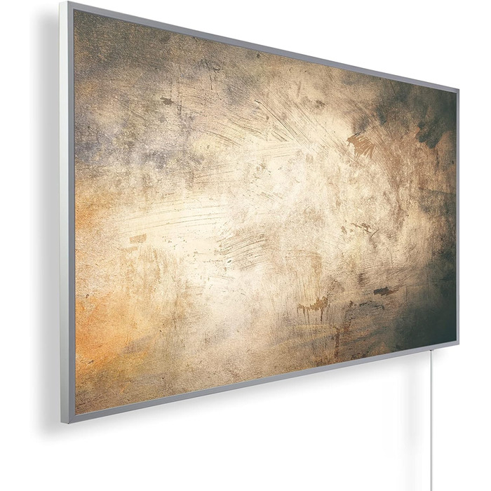 Інфрачервовий обігрівач 1000 Вт з термостатом та захистом від перегріву. З малюнком 