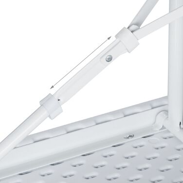 Набір з двох білих дерев'яних лавок Relaxdays