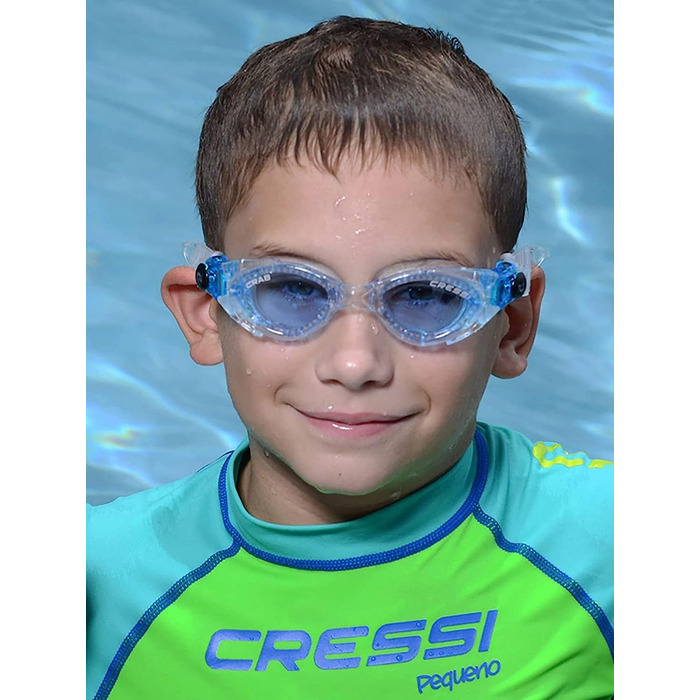 Дитячі плавальні окуляри Cressi King Crab преміум-класу з прозорими лінзами 2/7 року