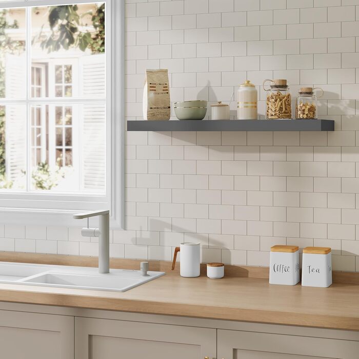 Полиця настінна WOLTU Wandboard RG9315sz для CD, DVD, книг, офісу, вітальні, спальні, кухні - дерев'яна