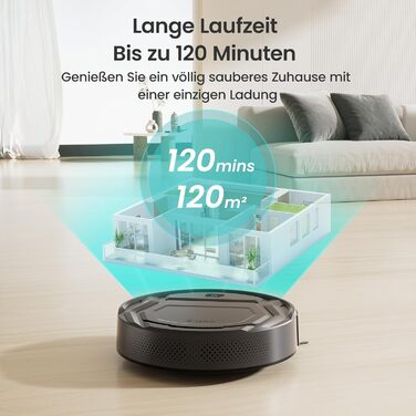 Робот-пилосос LEFANT M210P: 2200Pa, Wi-Fi, Bluetooth, 6 режимів, для твердих підлог та шерсті тварин