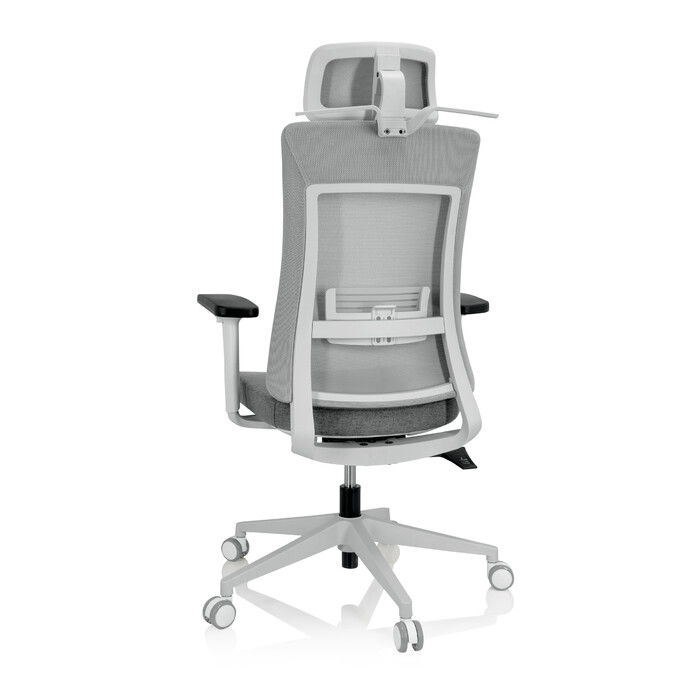 Офісне крісло COMFIO WMH з сірої сітчастої тканини / тканини hjh OFFICE