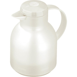 Термос Emsa Samba 1 л з Quick Press, білий, з ізоляцією, 12 год гарячий, 24 год холодний