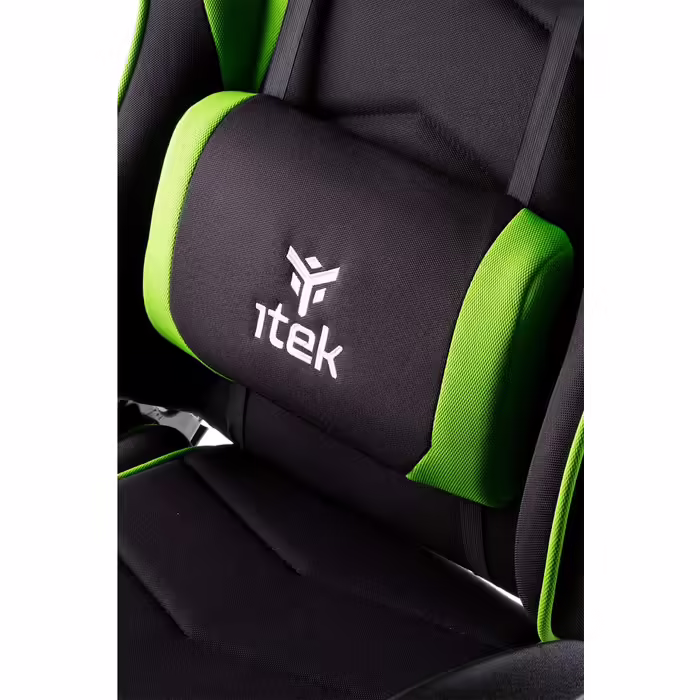 Ігрове крісло iTek PLAYCOM FM20, акрил, чорний-зелений