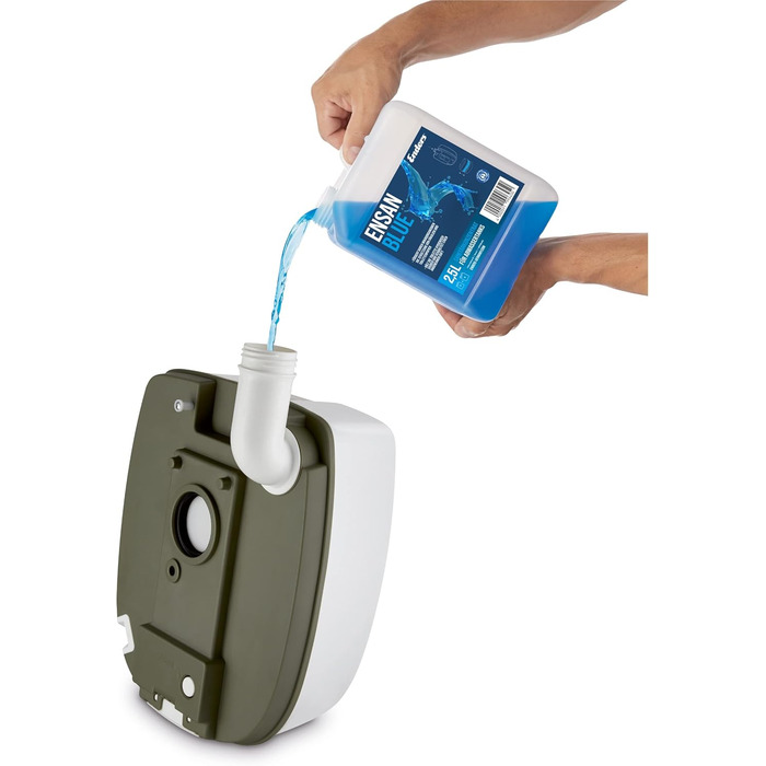 Enders Mobil WC Chemtoilette DELUXE: комфортний портативний туалет для кемпінгу з інтегрованим тримачем для туалетного паперу та вентиляцією