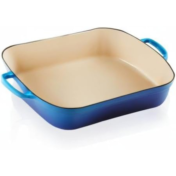 Сковорода Le Creuset Signature чавунна прямокутна, 4.9 л, 33 см, Azure (підходить для всіх плит, включаючи індукційну)