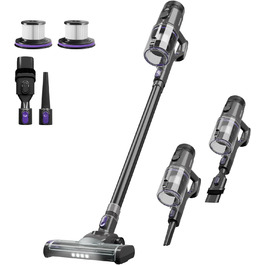 Бездротовий пилосос Noaton Akku 50000 Pa з LED-дисплеєм та HEPA-фільтром, для твердих поверхонь, килимів та шерсті тварин (AVC600)