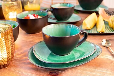 Sänger Kaffeeservice Palm Beach: 12-частинний набір посуду з кераміки для 4 осіб, преміум-якість