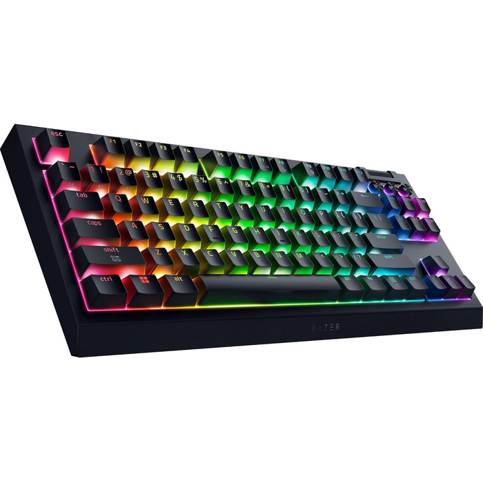Механічна ігрова клавіатура Razer BlackWidow V4 TKL HyperSpeed з Green Switch (RGB Chroma, 6 макро-клавіші, QWERTZ DE-Layout)
