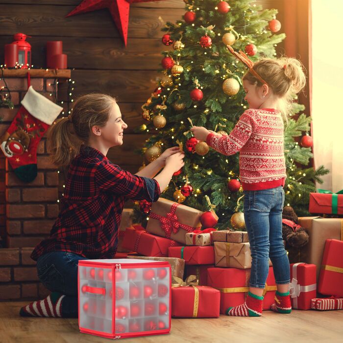 Коробка для зберігання новорічних кулі