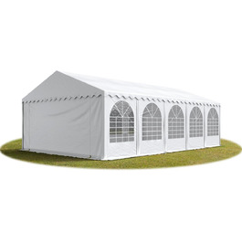 Намет для заходів Festzelt XXL: білий павільйон 5x10 м, висота 2,6 м, матеріал PVC, водонепроникний
