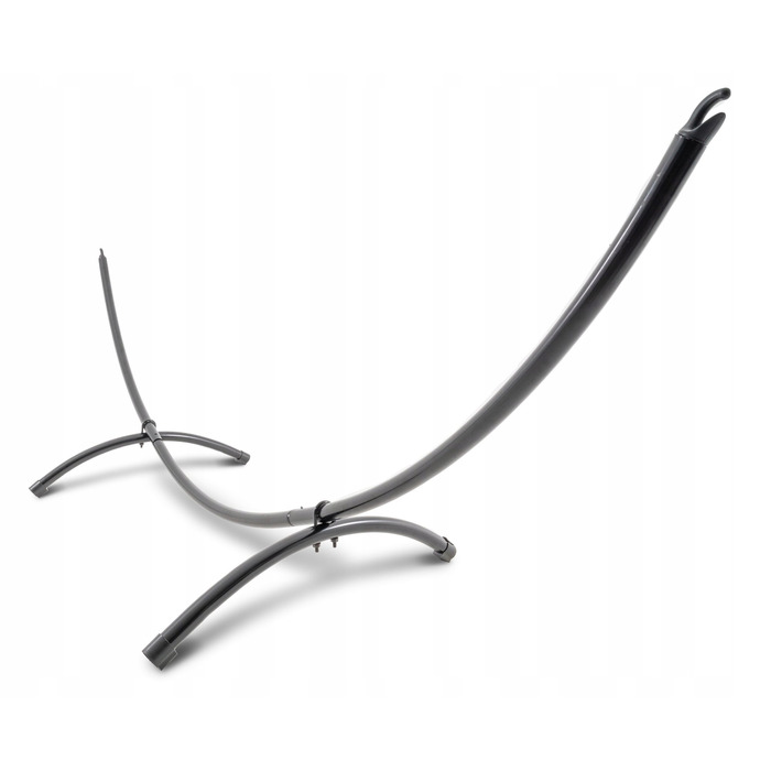 Гамак зі стійкою Di Volio, чорний, навантаження до 120 кг, 280 x 100 см