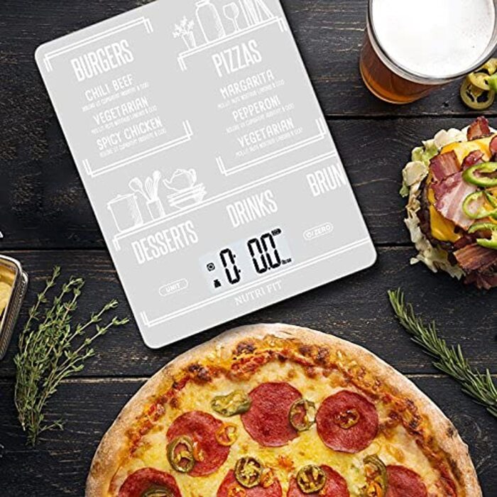 Ваги для кави NUTRI FIT Mini з таймером, USB-C, LED-дисплеєм, 2 кг/0,1 г, чорний (EK9380HR-weiss)