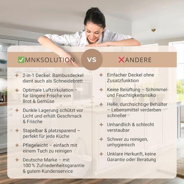 Коробки для зберігання картоплі та овочів MNKsolution (3 шт.) - Чорні контейнери для картоплі, овочів, цибулі та часнику - Органайзер для кухні