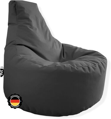 Геймерське крісло Beanbag Beanbag - 2 розміри - 25 кольорів XL - діаметр 75 см, висота сидіння 30 см, висота 80 см антрацит