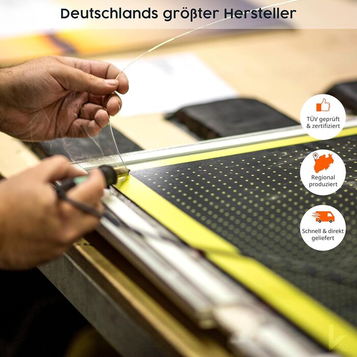 Інфрачервовий обігрівач Könighaus з ТÜV SÜD та 5 роками гарантії (Виготовлено в Німеччині). Можливість завантаження власного зображення. 300W, білий каркас, з термостатом