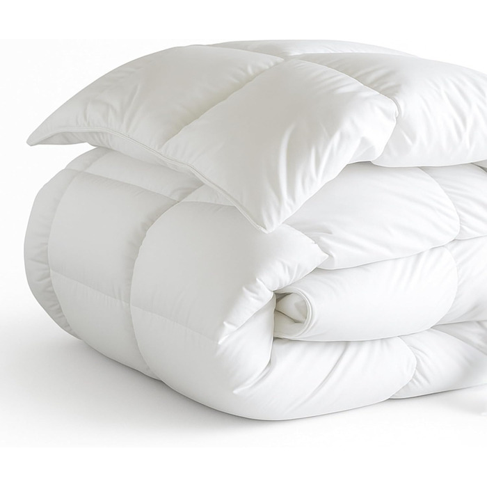 Пухова ковдра 155x220 см - тепла зимова ковдра з пухом та пером, сертифікат Ökotex