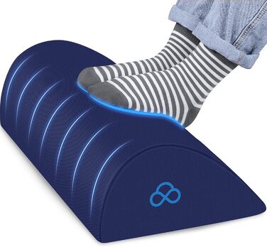 Підставка під ноги StepLively для офісу, авто та геймінгового крісла - ергономічна, проти втоми, синього кольору