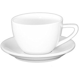 Стакан для кави/капучино Holst Porzellan CF 003 ConForm білий, 8x8x7,2 см, 6 шт. (0,24 л, набір UTA)
