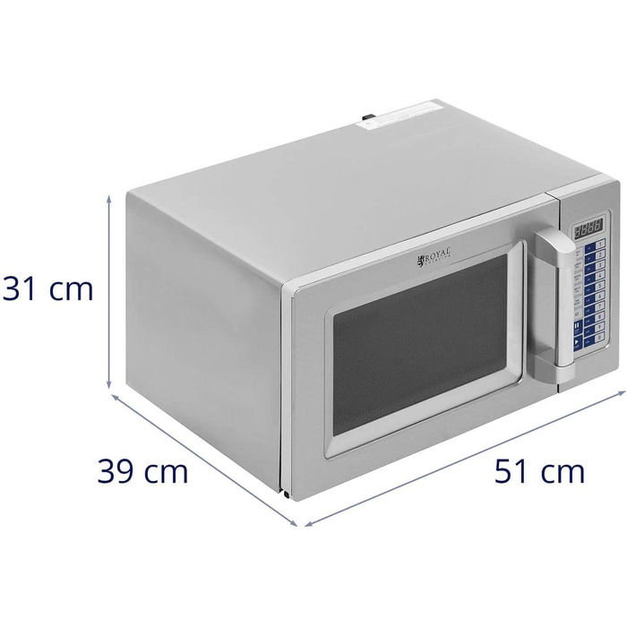 Мікрохвильова піч Royal Catering RC-MV-05 Gastro з нержавіючої сталі