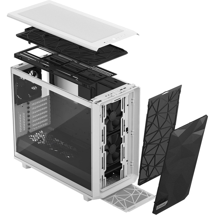 Корпус Fractal Design Meshify 2 White TG із прозорим склом