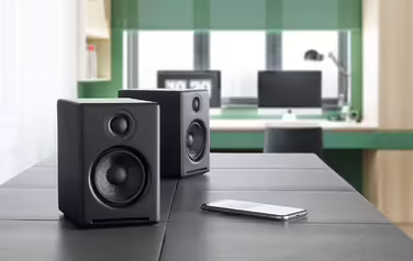 Акустична система Audioengine A2 Plus Bluetooth 60 Вт для комп'ютера та геймінгу, чорна