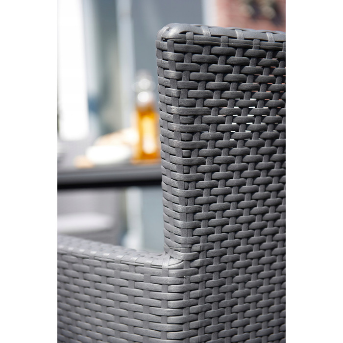 Комплект садових меблів Keter із пластику, сірий, 3 предмети