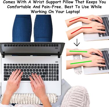 Подушка-гніздо Homie з підставкою для зап'ястя, підлокітниками та спинкою для відпочинку, читання, роботи за ноутбуком та перегляду телевізора (біла) Medium 43x76 см, білий колір