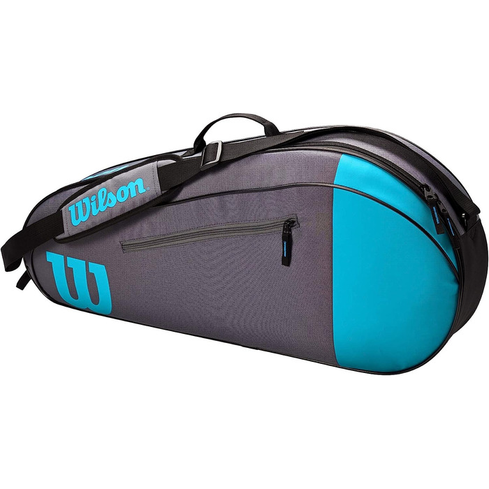 Тенісна сумка Вілсона (3 ракетки, синій / сірий)