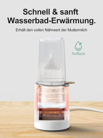 Підігрівач для пляшечок KOSTTE - універсальний, для грудного молока та суміші (білий + чорний)