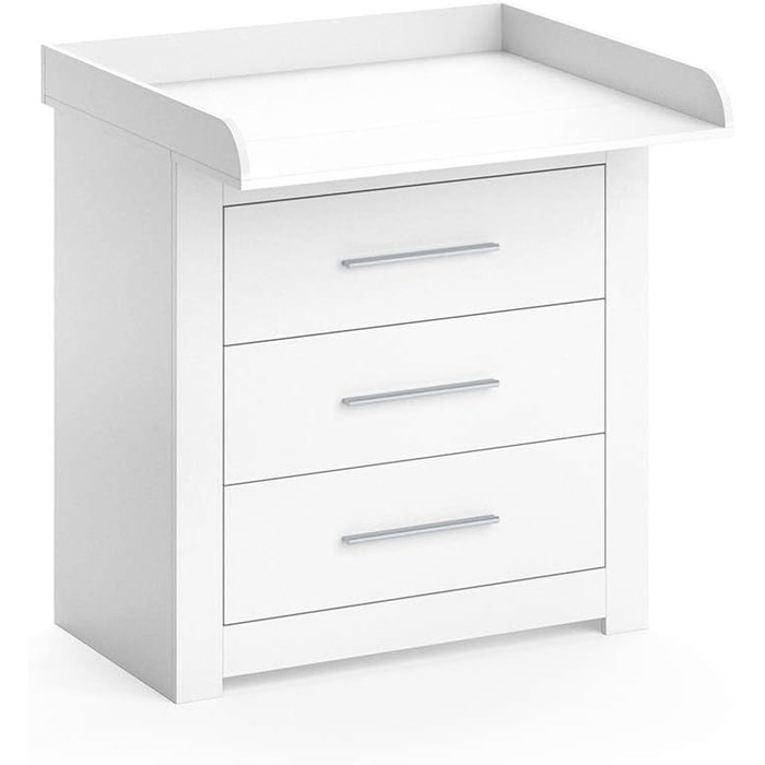 Комод-гойдалка Vicco Miro з приставкою-гойдалкою, білий, 86.6 x 86.5 см