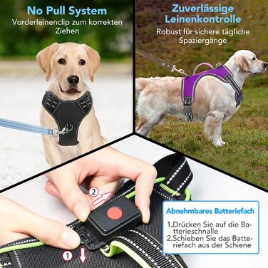 Легка шлейка для собак, акумуляторна, для всіх розмірів (XL, зелена)
