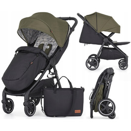 Дитячий прогулянковий візок Petite&Mars Royal 3 BLACK Mature Olive