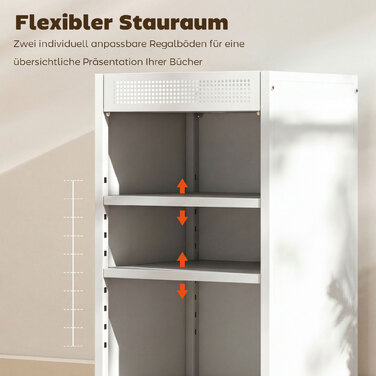 Мобільна полиця для книг з регульованими полицями, 3-рівнева візок з верхньою корзиною, білий