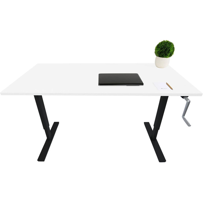 Регульований стіл Ergotopia Desktopia для дому та офісу | Білий | Без стільниці