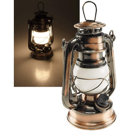 Світлодіодний ліхтар ChiliTec для кемпінгу, лампа для кемпінгу з регульованою яскравістю 19 см, 4-кратний Садовий ліхтар в стилі АА міньйон в стилі ретро з ремінцем, теплий білий