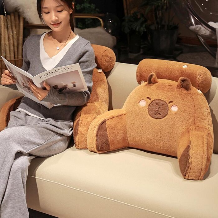 М'яке подушко-лежанка для читання з підтримкою шиї та рук, 60x40 см