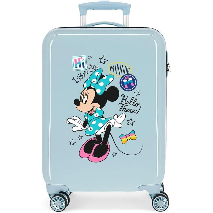 Валіза каюти Disney Love Minnie рожева 34x55x20 см Кодовий замок ABS з твердою оболонкою 32 л 2,5 кг 4 подвійні колеса ручна поклажа